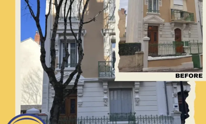 Un façade extérieur entièrement remis à neuf, Vichy, PB Rénovation
