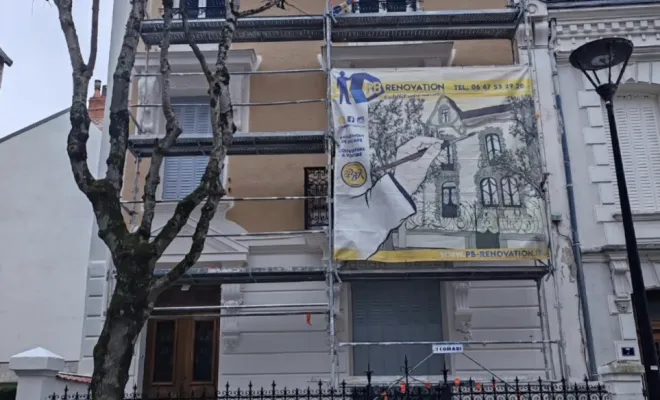 Un façade extérieur entièrement remis à neuf, Vichy, PB Rénovation